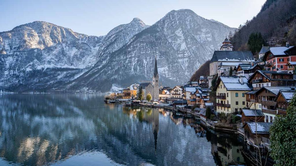 Hallstatt Old Town Postcard View - Austria Itinerary