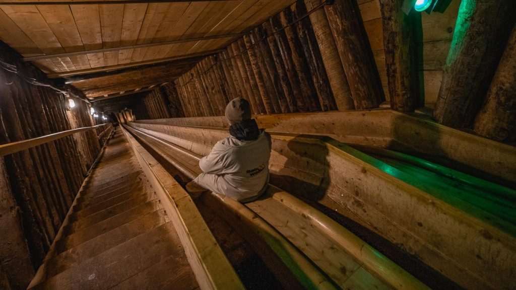 Salzwelten Hallstatt Salt Mine Wooden Slide - Best Things to do in Hallstatt