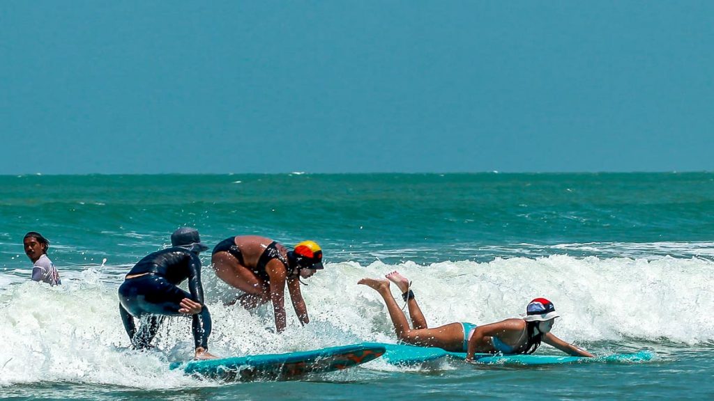 People Surfing at Desaru Coast - Desaru Coast