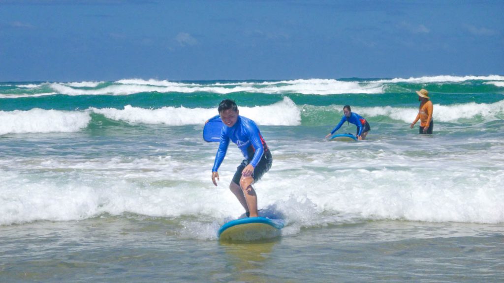 Man Surfing on Waves - Queensland Adventure