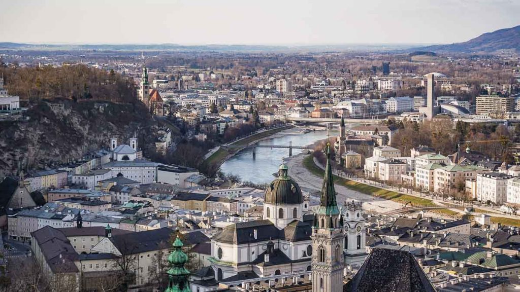 View of Salzburg Old Town from Hohensalzburg Fortress - Austria Itinerary