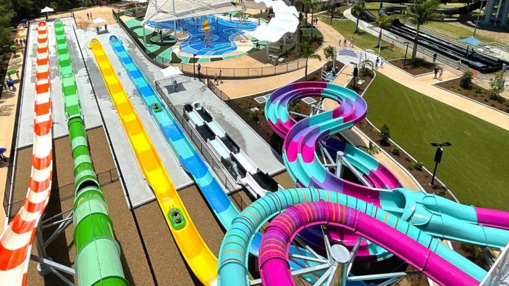 Water Slides at WetnWild - Gold Coast Itinerary