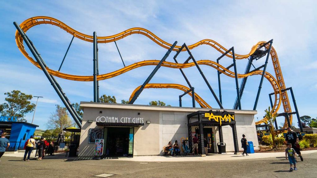 Batman Roller Coaster Six Flags Discovery Kingdom - SF itinerary