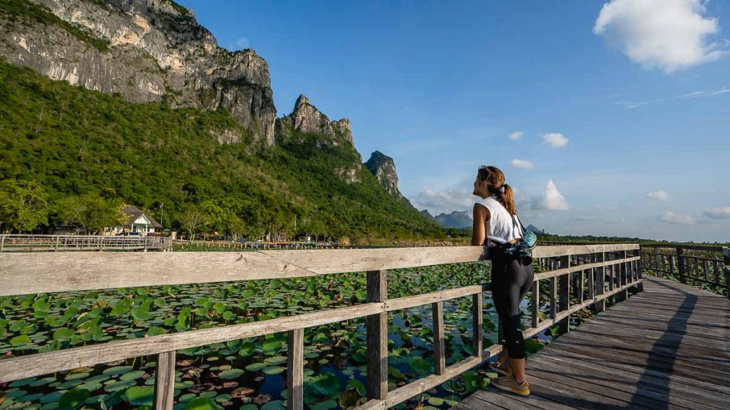 Hua Hin Khao Sam Roi Yot National Park Bueng Bua Lotus Pond Boardwalk - Getaways from Singapore