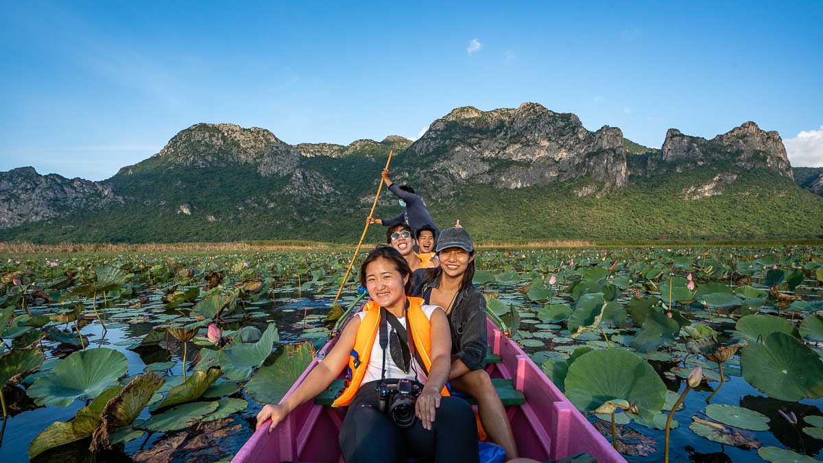 Hua Hin Khao Sam Roi Yot National Park Bueng Bua Lotus Pond Boat Ride - Bangkok Itinerary