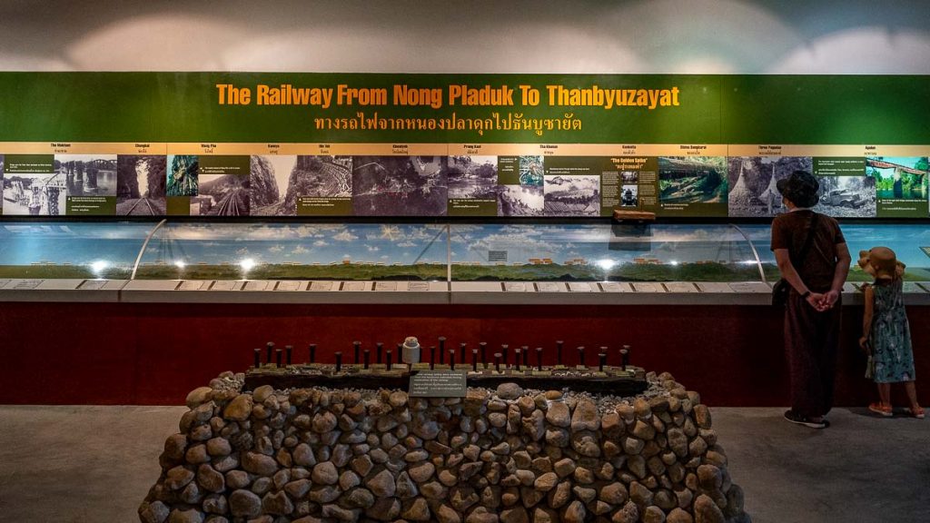 Kanchanaburi Death Railway Museum Exhibit - Bangkok Road Trip