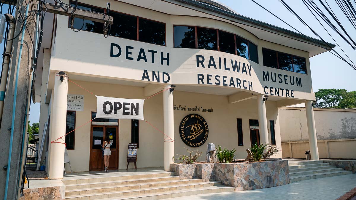 Kanchanaburi Death Railway Museum and Research Centre Entrance - Bangkok Road Trip
