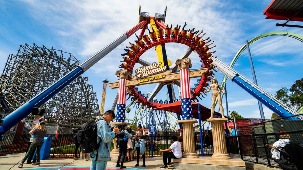 Wonder Woman Ride Six Flags Discovery Kingdom - SF Itinerary