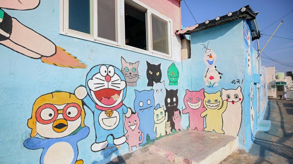 Murals at Dongpirang Village - Busan Hidden Gems