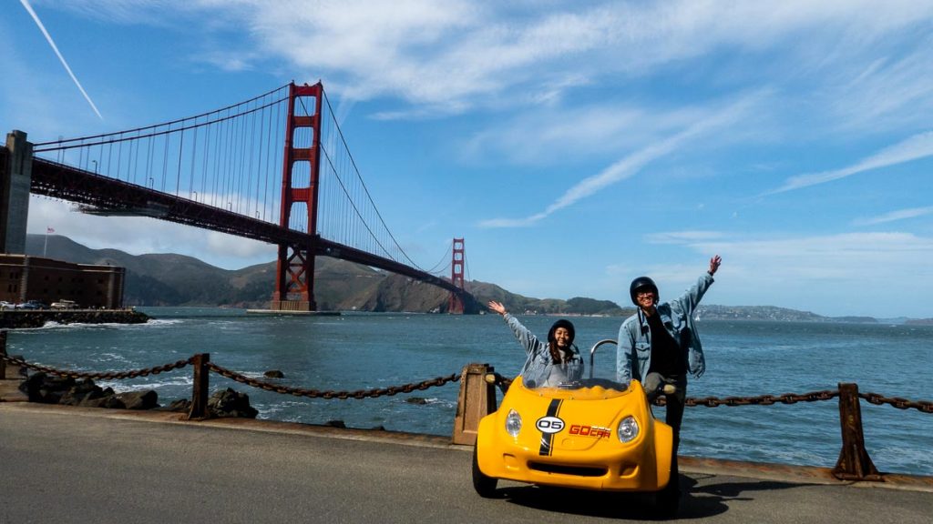 GoCar Tour to the Golden Gate Bridge - San Francisco Itinerary