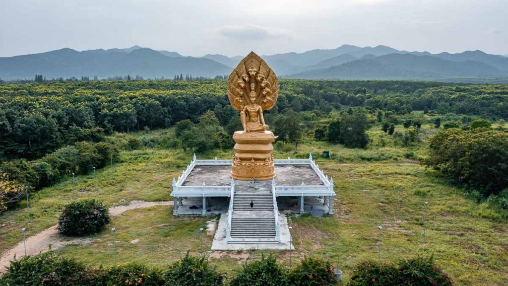 Hua Hin Golden Buddha Statue - Thailand Road Trip