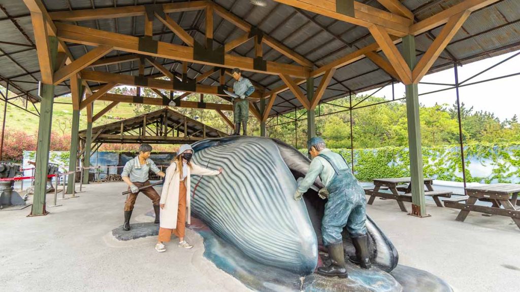 Girl at Jangsaengpo Whale Culture Village - Busan Hidden Gems