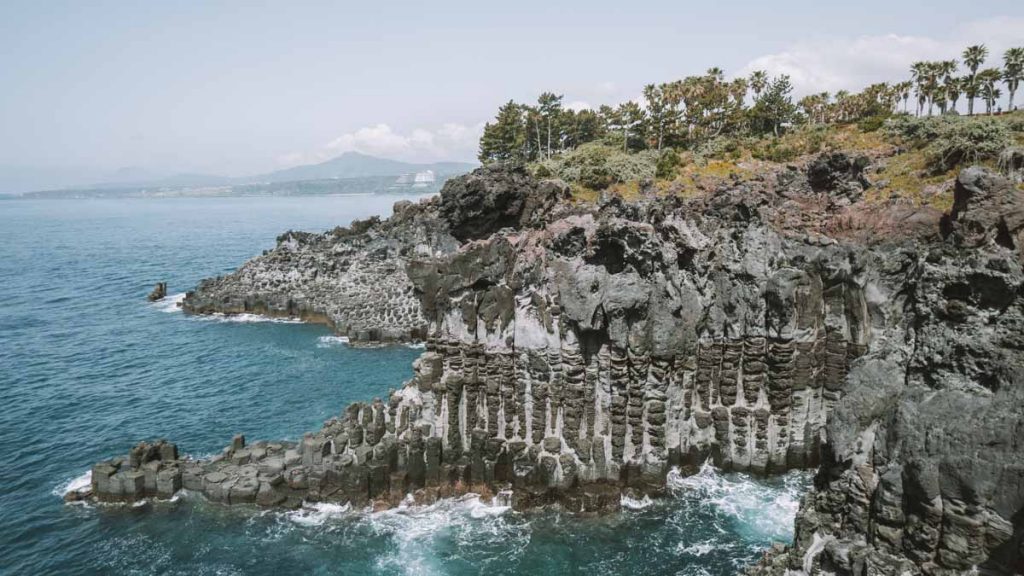 Scenic view of Jusangjeolli Cliff - K-pop and K-drama Filming Locations