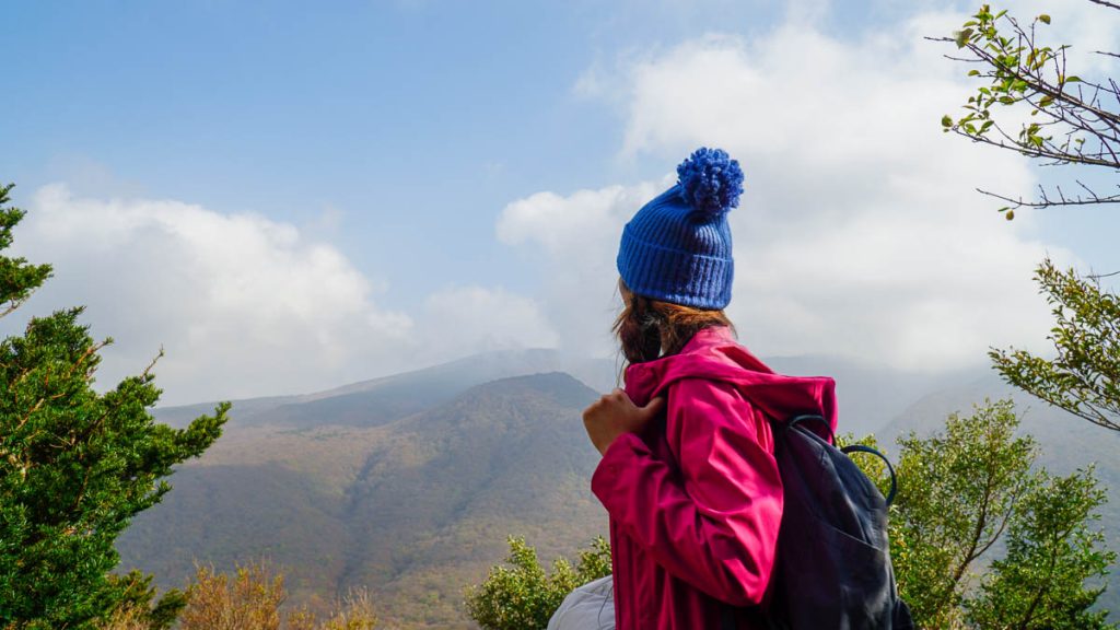 Girl at Mount Hallasan - Things to do in Korea