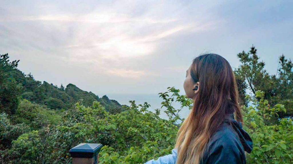 Girl at Seongsan Peak - K-pop and K-drama Filming Locations