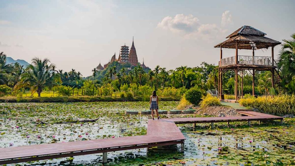 Tourist at Wat Tham Suea Temple - Best Things to do in Kanchanaburi