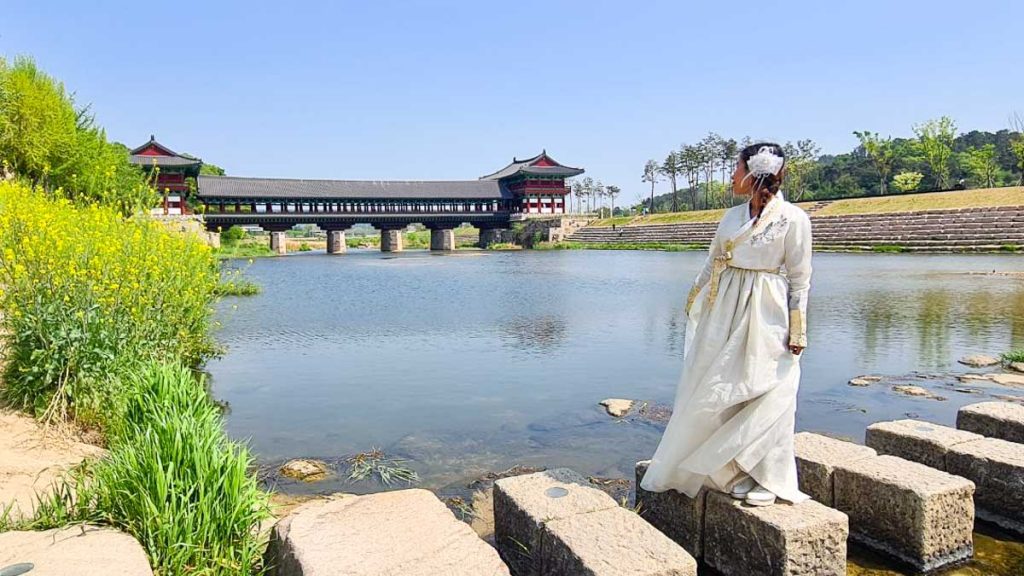 Girl at Woljeonggyo Bridge - Busan Hidden Gems