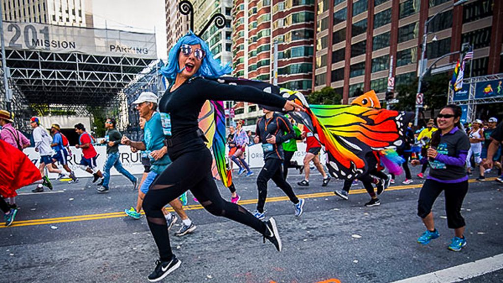 Bays to Breakers Butterfly Running - San Francisco Pride