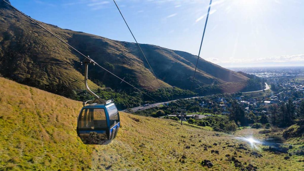 Christchurch Gondola - New Zealand South Island Itinerary