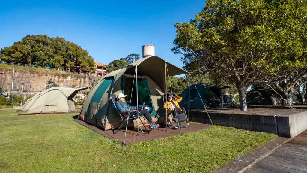 Cockatoo Island Glamping Tents Best Things to do in New South Wales