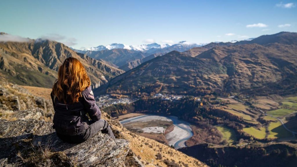 Girl Looking Out from Queenstown Hill on Quad Bike Tour - Best Things to do in Queenstown