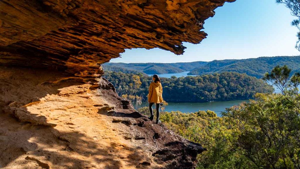 Ku Ring Gai Chase National Park Topham Track Cave Viewpoint New South Wales Itinerary Road Trip Bucket List