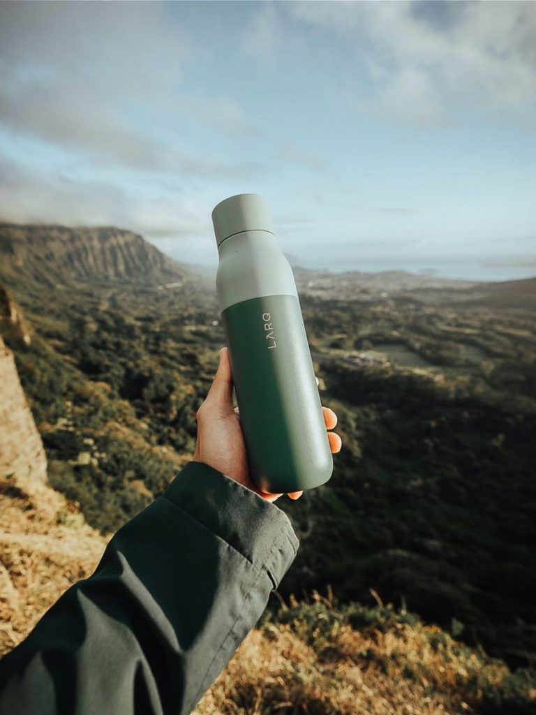 LARQ Filtered bottle with UV sanitiser - Post-covid travel essentials