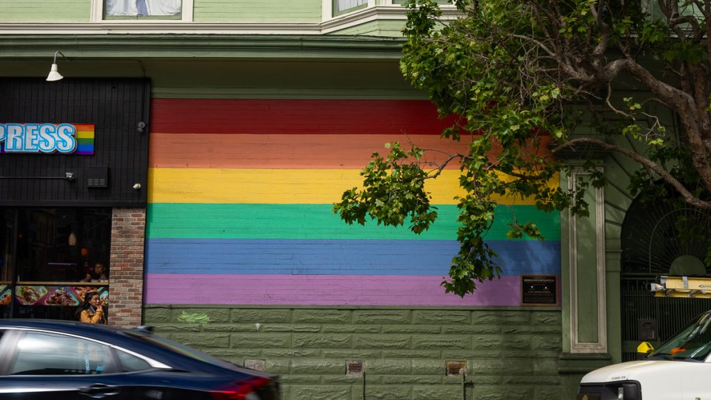 Rainbow Flag Mural - Castro District