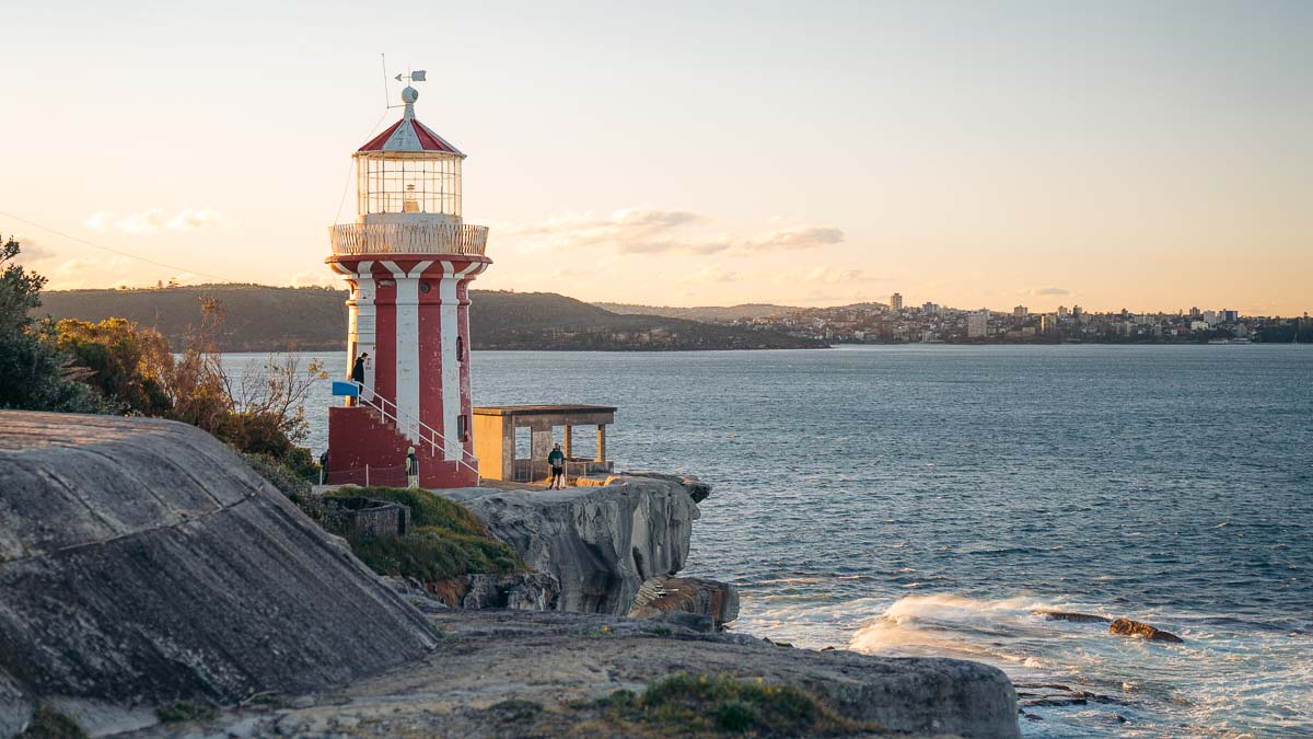 Sydney Watsons Bay Hornby Lighthouse during Sunset - New South Wales Itinerary
