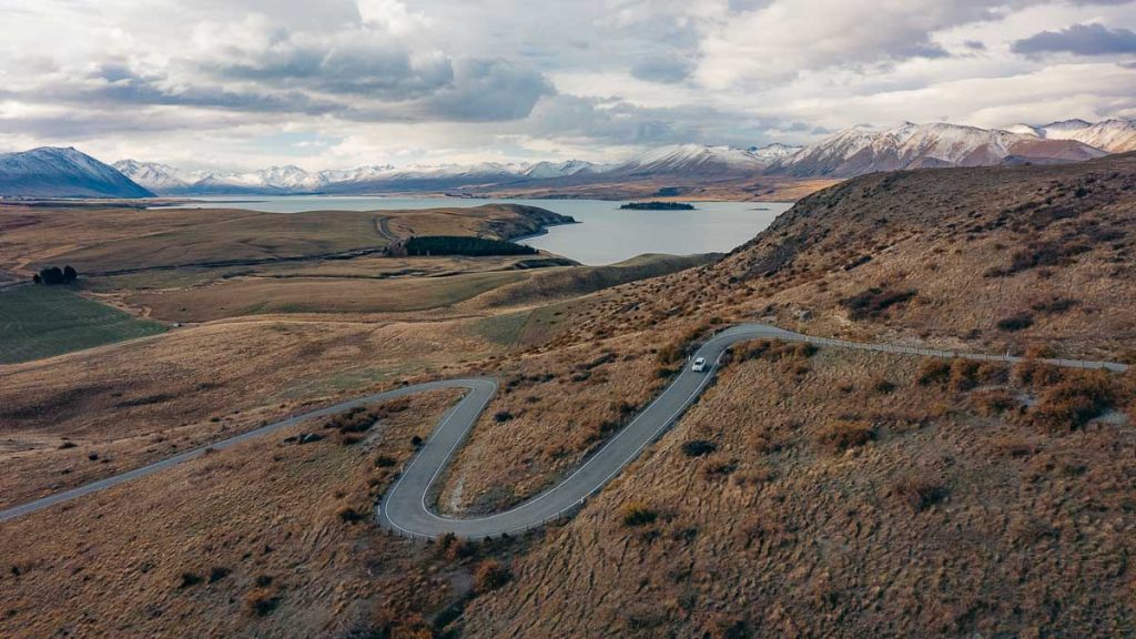 Tekapo Driving up to Mount John Summit Track - New Zealand South Island Guide