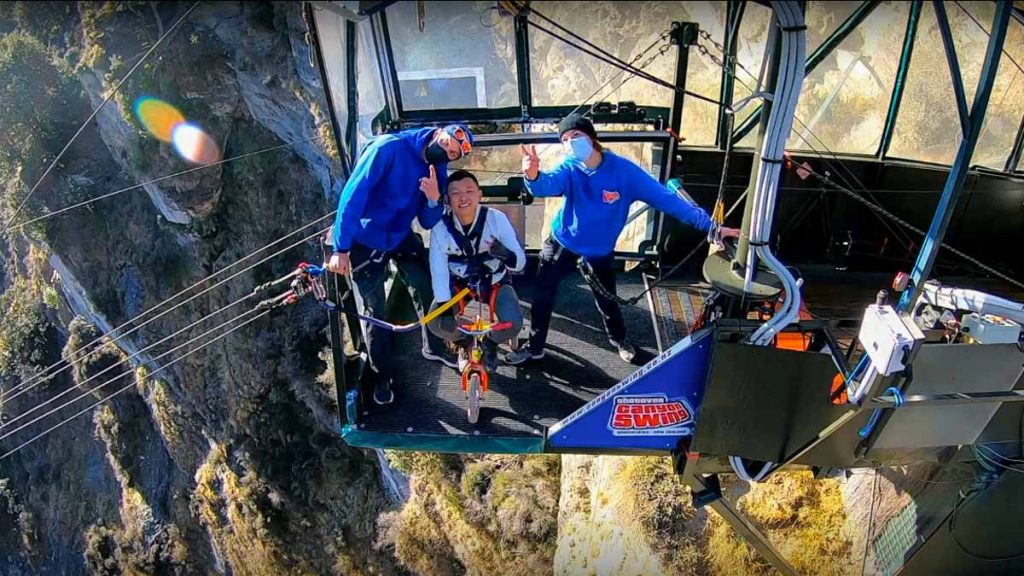 Tricycle Canyon Swing - New Zealand Queenstown