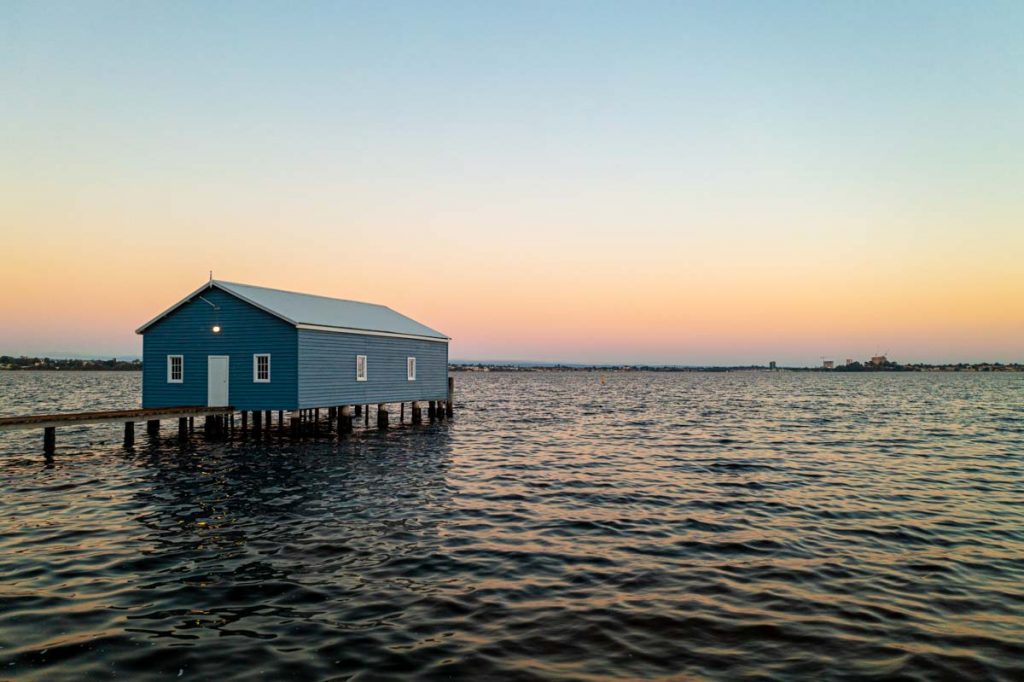 Western Australia Blue boat house - Grab Western Australia Quest Challenge 2022