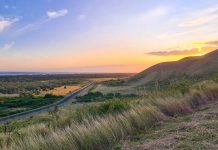 Sunset on Hills of Domaine de Deva - Things to do in New Caledonia