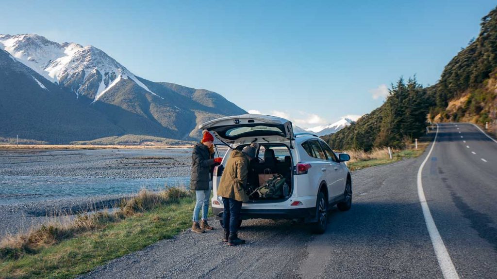 Driving at Arthur's Pass during Winter - New Zealand Road Trip Bucket List