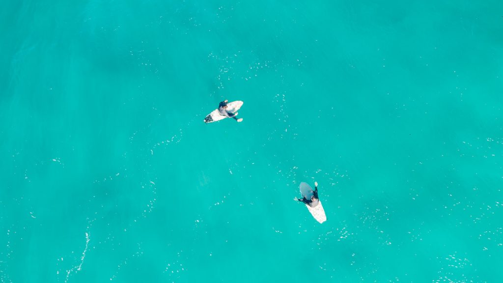 Sydney Bondi Drone Shot of Surfers - Best Things to do in Sydney