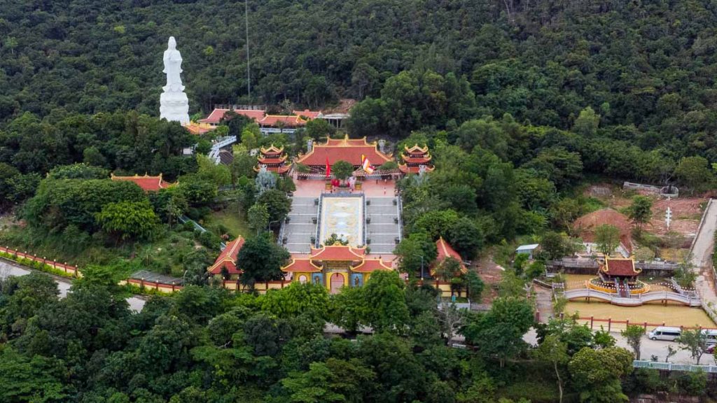 Aerial View of Ho Quoc Pagoda - Southern Vietnam Itinerary