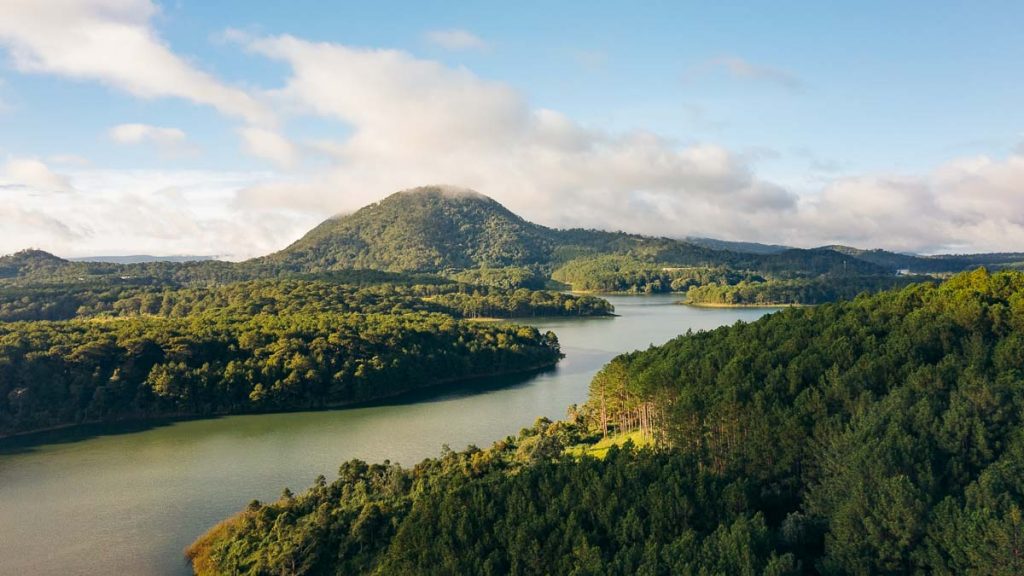 Dalat Tuyen Lam Lake Drone Shot - Vietnam Guide