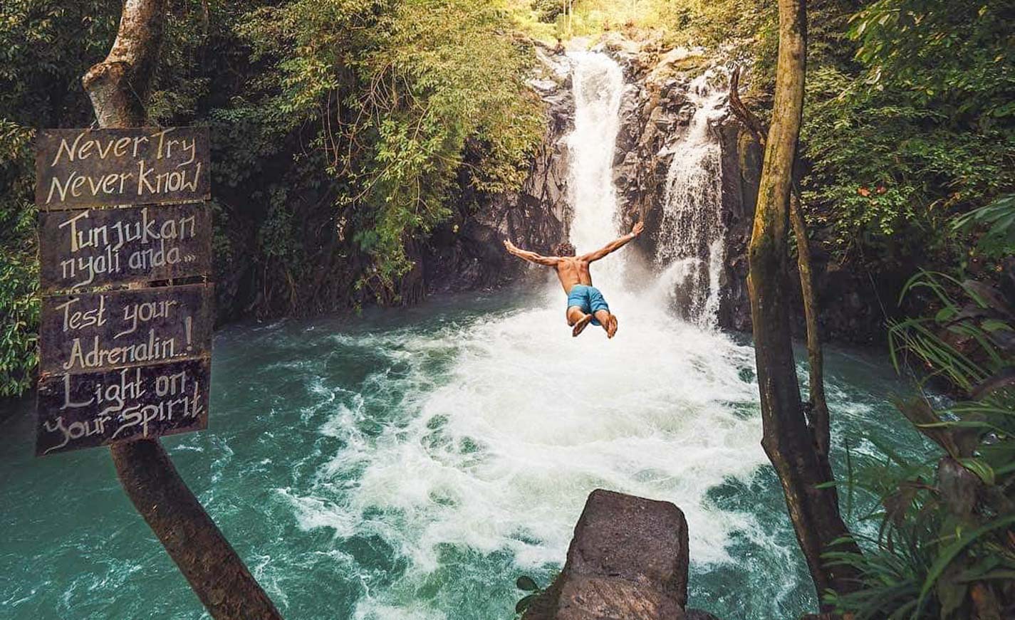 Featured - Kroya Waterfall Aling Aling Cliff Dive things to do in Bali