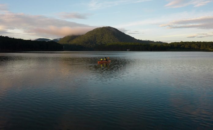 Tuyen Lam Lake - Da Lat Itinerary Kayaking Tour at Lake Tuyen Lam Drone