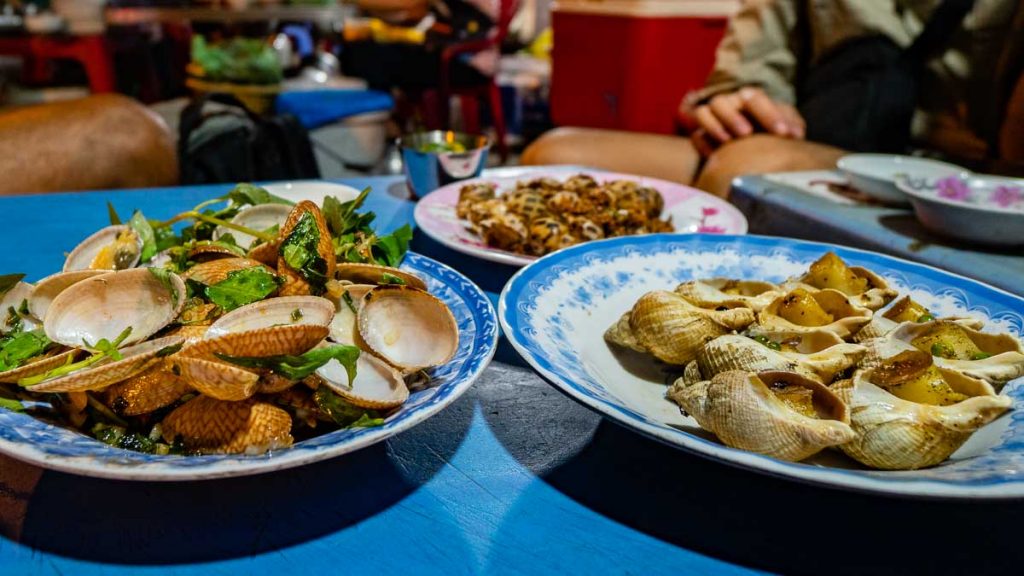 Ho Chi Minh 200 Market Streetfood Stall Barbecue Seafood - South Vietnam Guide