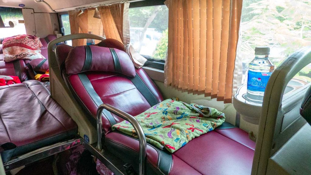 Mui Ne Sleeper Bus with Blanket - Southern Vietnam Itinerary
