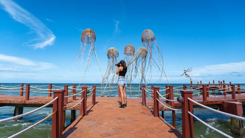 Sunset Sanato Jellyfish Structure on Beach- Phu Quoc Beaches