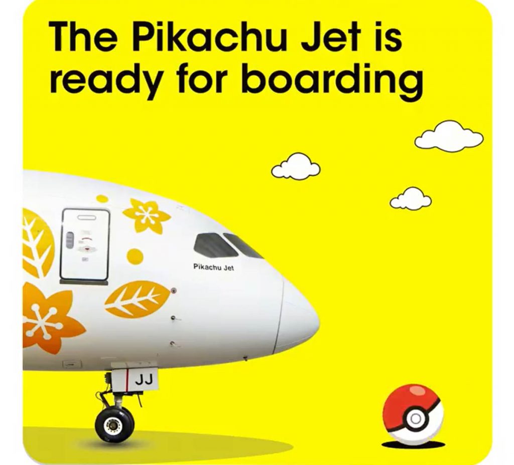 The Pikachu jet is ready for boarding - Scoot Pokemon pikachu jet september 2022
