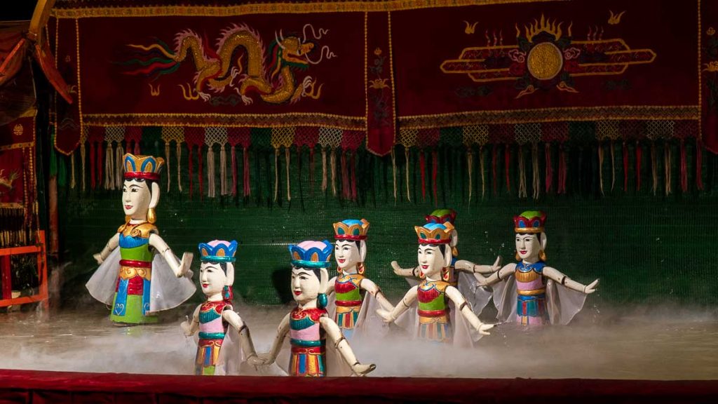 People Performing the Golden Puppet Water Show - Things to do in Ho Chi Minh