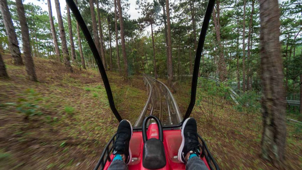Girl's POV on Datanla Alpine Coaster Trail - Things to do in Southern Vietnam