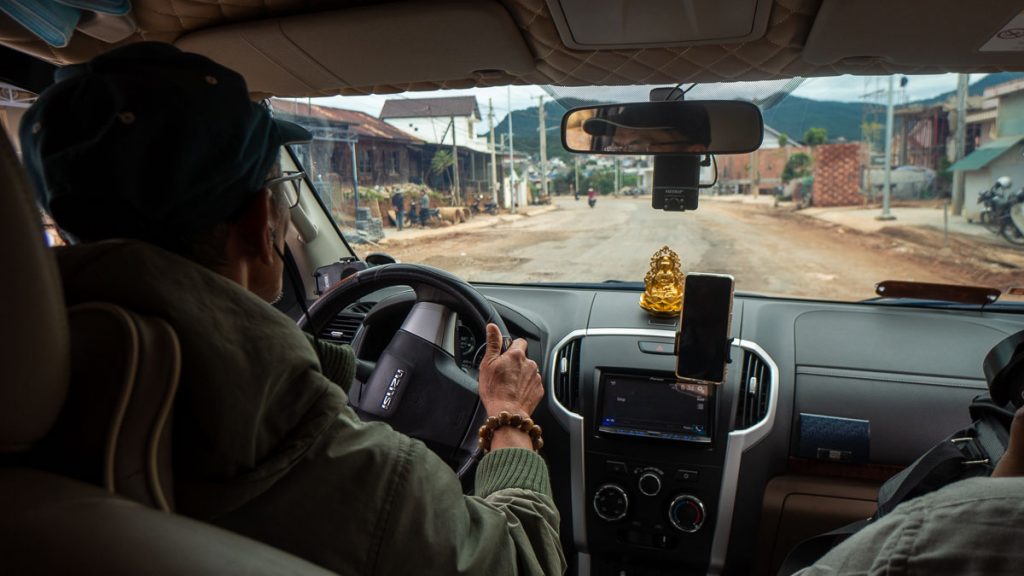 Man driving on the street of Da Lat - Things to do in Da Lat