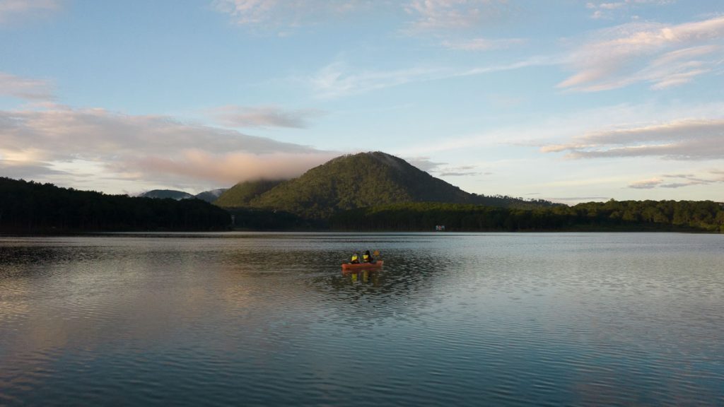 Kayaking Tour at Lake Tuyen Lam Drone