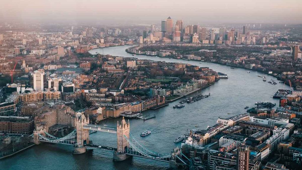 London City Skyline from The Shard - Things to do in London