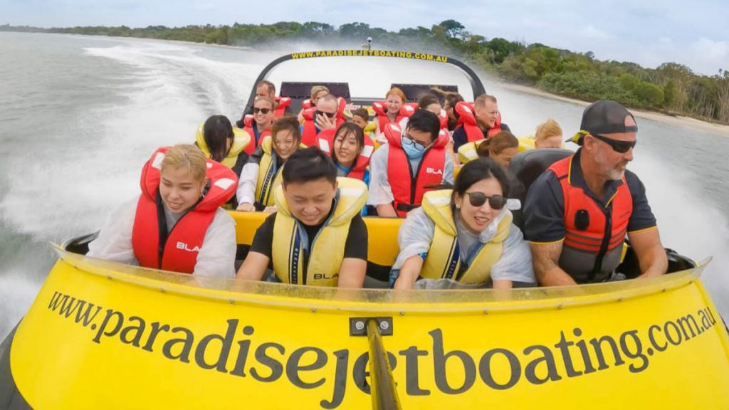 People on Paradise Jetboat - Family Vacation 2022