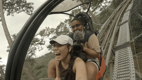 2 People on alpine coaster in Da Lat - da lat guide